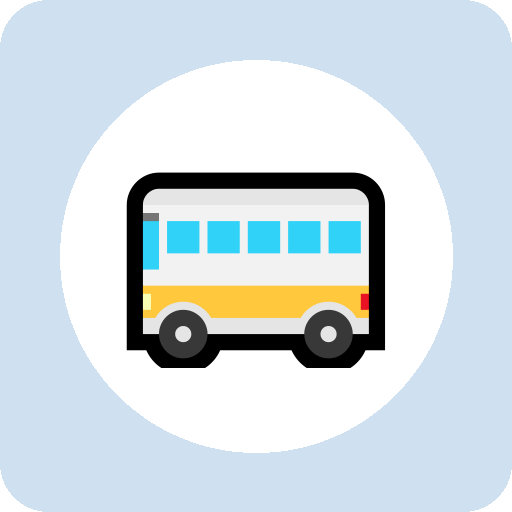 by bus 单词图